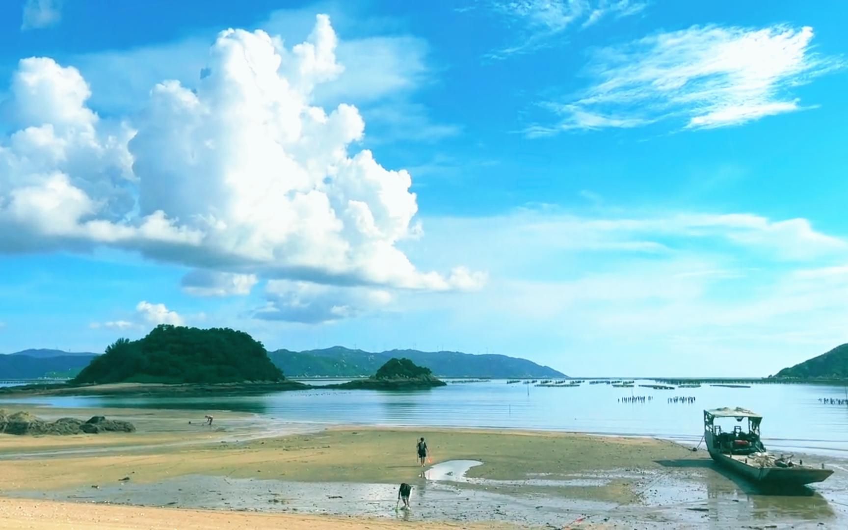 上川島企頭沙灣風景