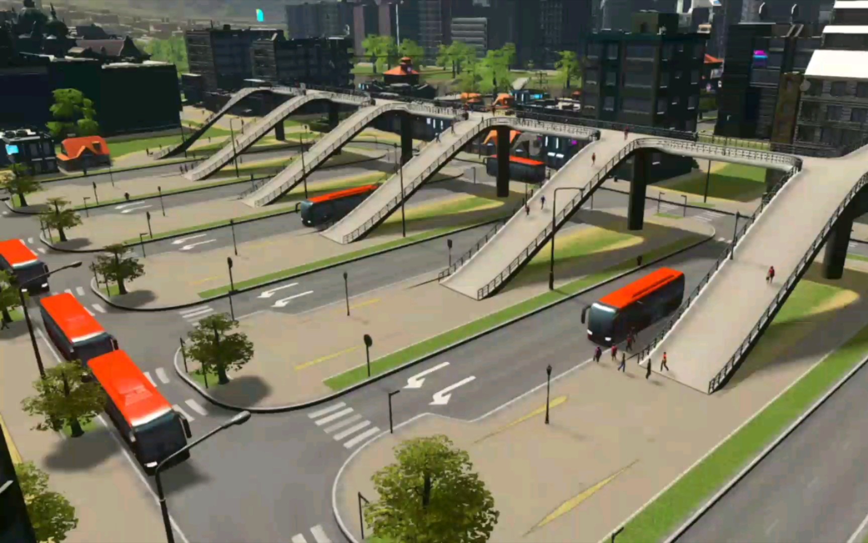 [ps4] 【都市 天际线】 cities skylines 日常29 - 公交车终点站