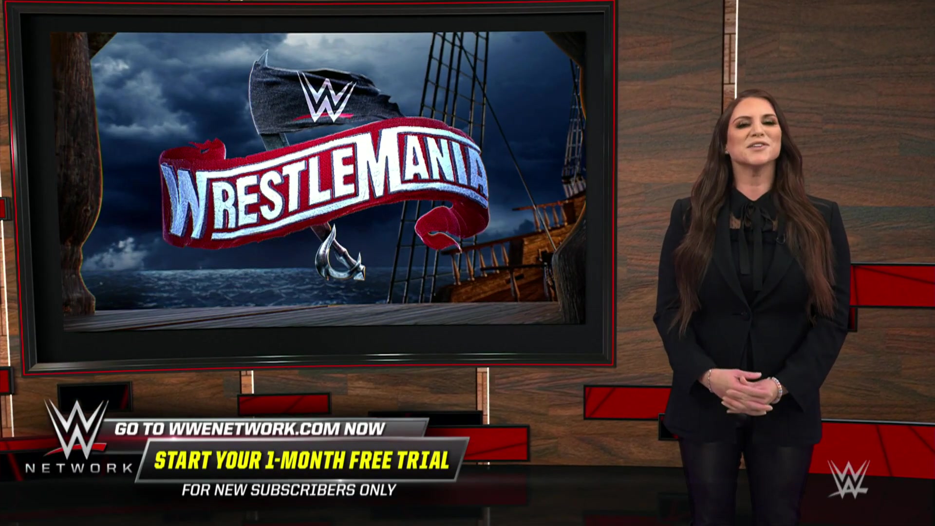 stephanie mcmahon welcomes the wwe universe to a historic