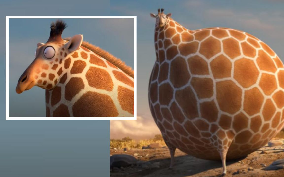 你可否见过如此圆滚滚的长颈鹿_funny fat animals_ rollin wild