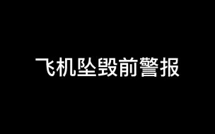 Download Video: 飞机坠毁前警报