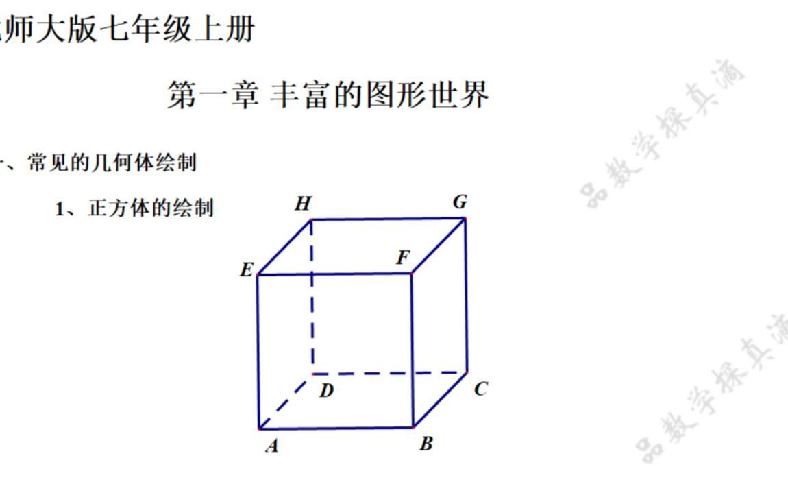 9月7日正四棱柱的绘制