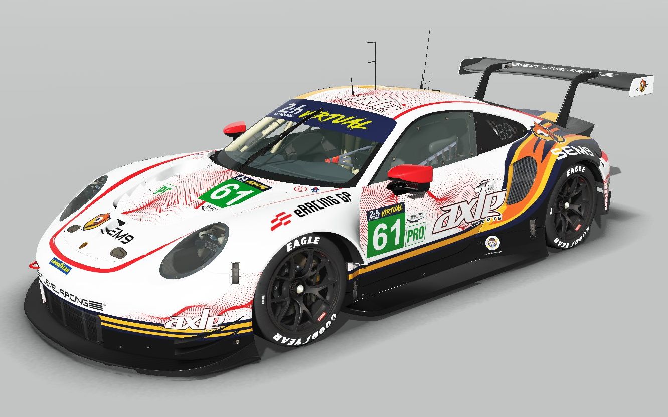 2022 虚拟勒芒 涂装作品 team sem9.axle porsche 911 rsr gte