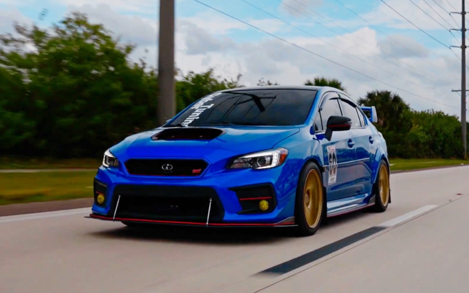 【jdm】斯巴鲁"蓝色妖姬"sti