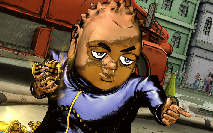 【jojo全明星】矢安宫重清(收成者)vs虹村亿泰(轰炸空间)_哔哩哔哩