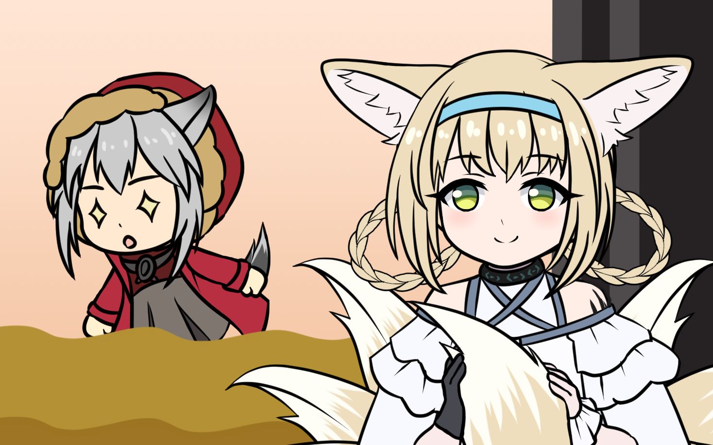 【明日方舟动画】追尾巴的红,卡其脱离太!铃兰等等啊!停不下来的红!