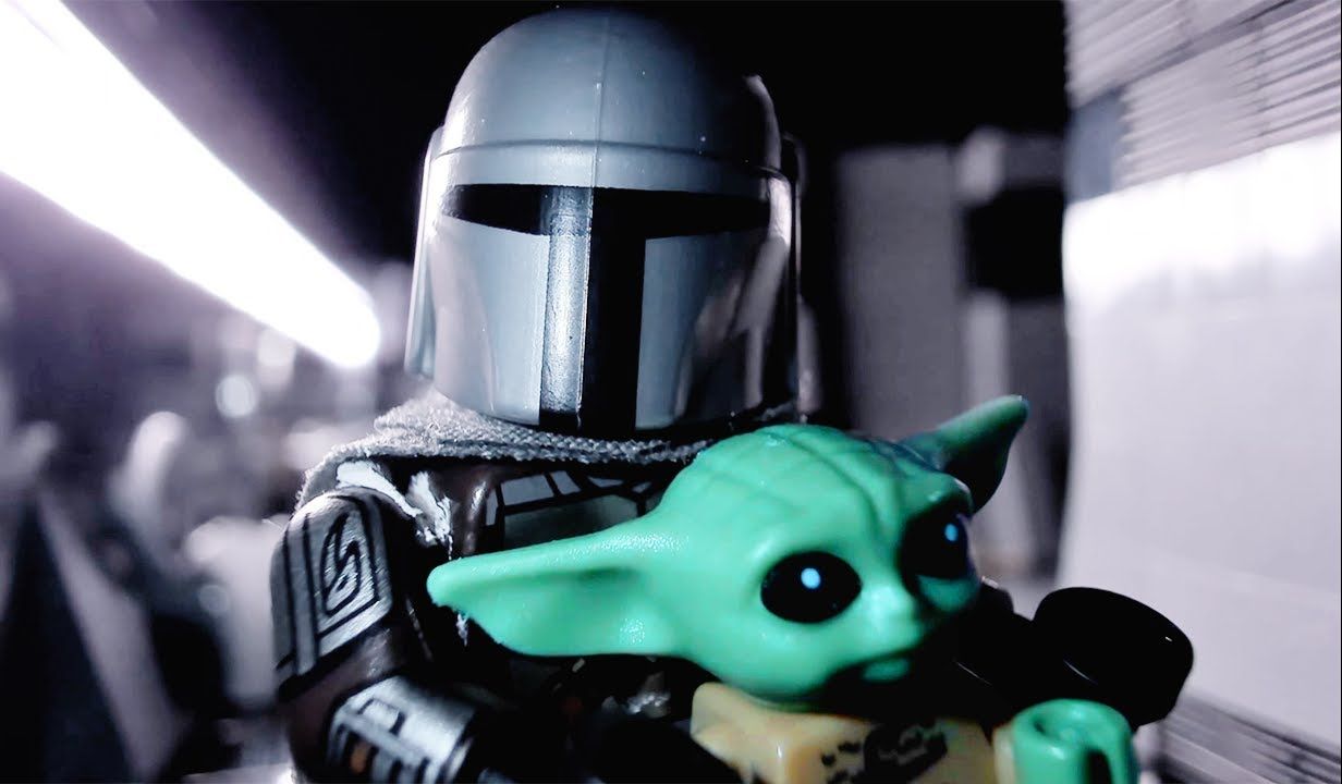 【丝滑60帧】乐高 x 星球大战 曼达洛人和格罗古 定格动画 | 自制ai补