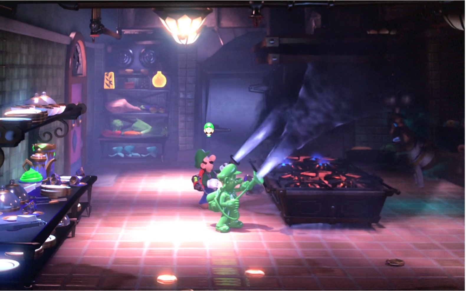 路易吉鬼屋306话两人一起来吸烟老鼠嘴巴有点欠