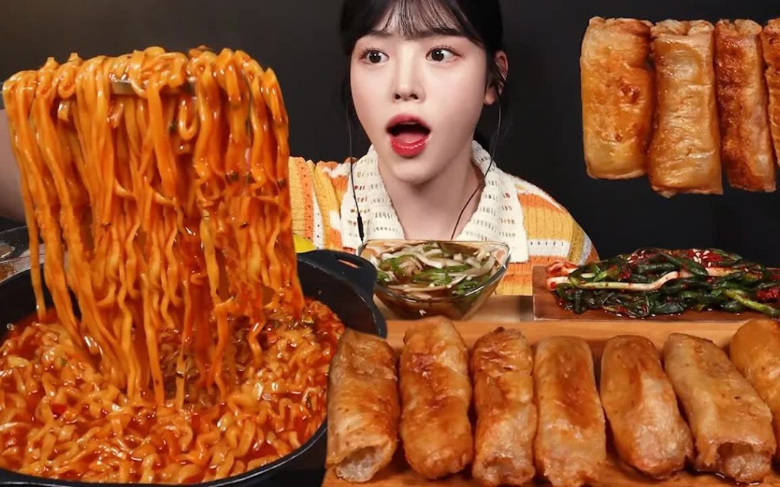 【Boki小姐姐】酥脆烤大肠，搭配火鸡汤面