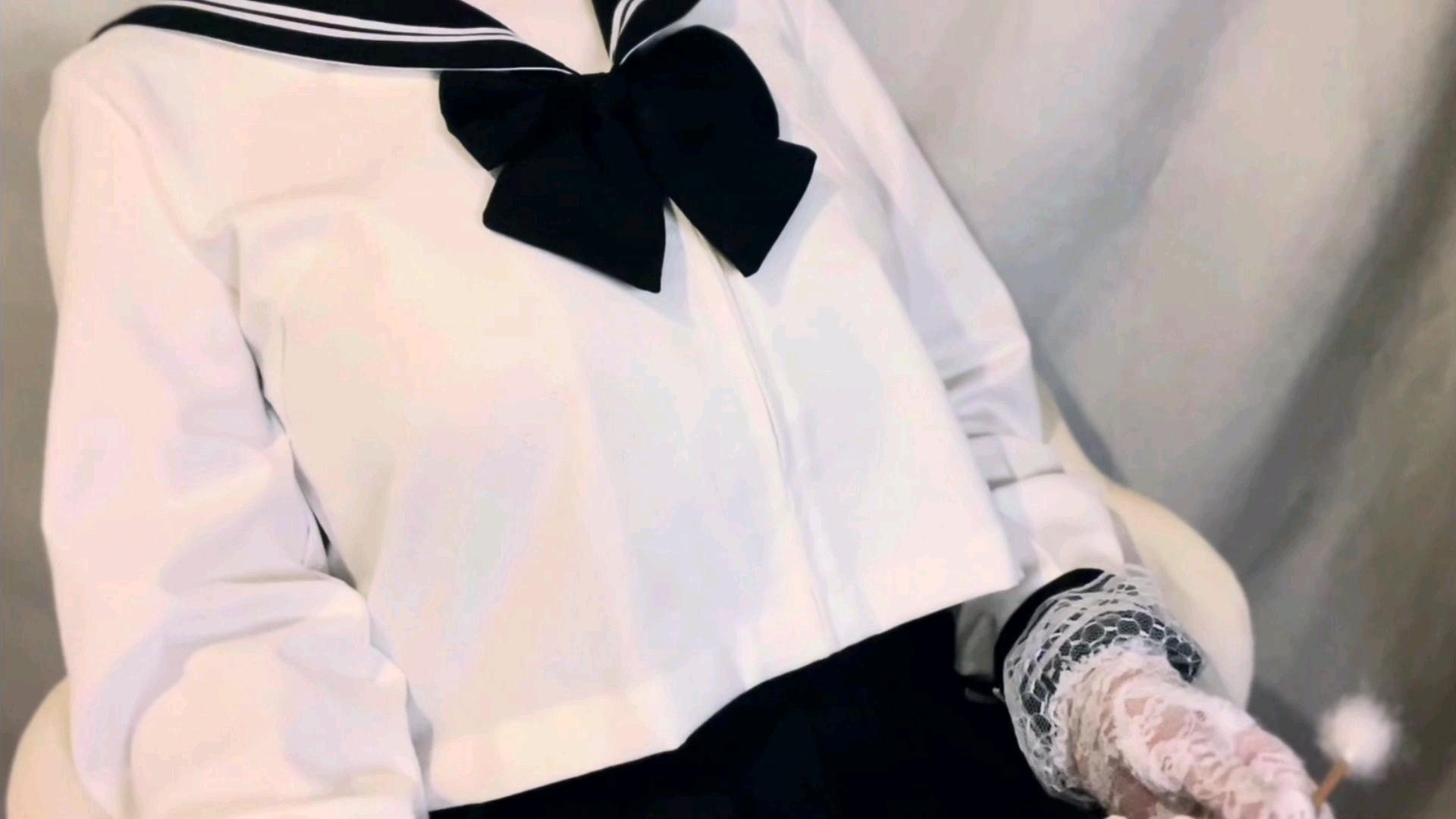 neco助眠 jk小姐姐膝枕温柔掏耳asmr 白色蕾丝手套摩擦音哄睡助眠(8.