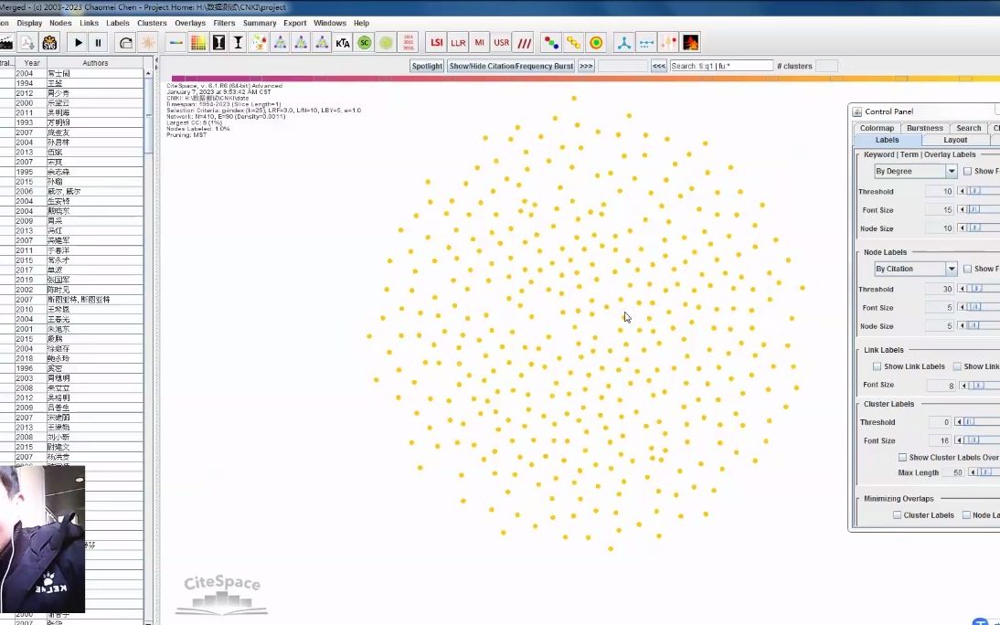 1CNKI6.1.R6CiteSpace作者共线图20230107哔哩哔哩bilibili