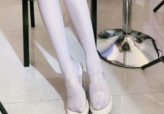 白丝透明鞋