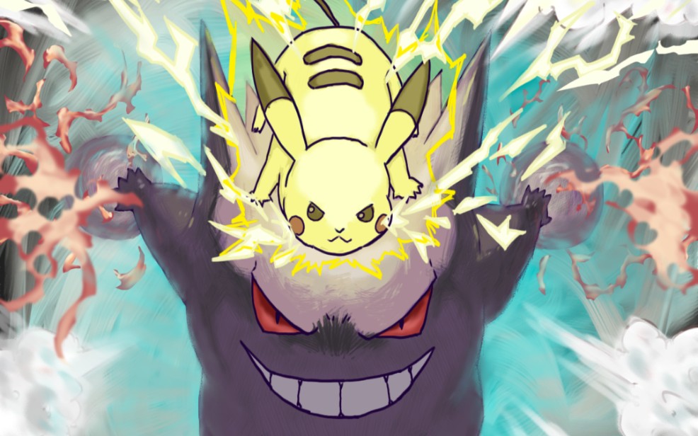 活动  [宝可梦]皮卡丘和耿鬼的脆皮组合