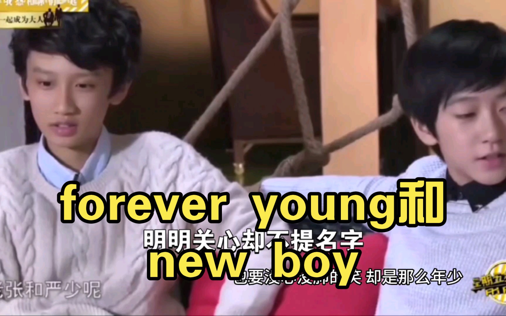 [图]【翔霖】（朴树）forever young和new boy