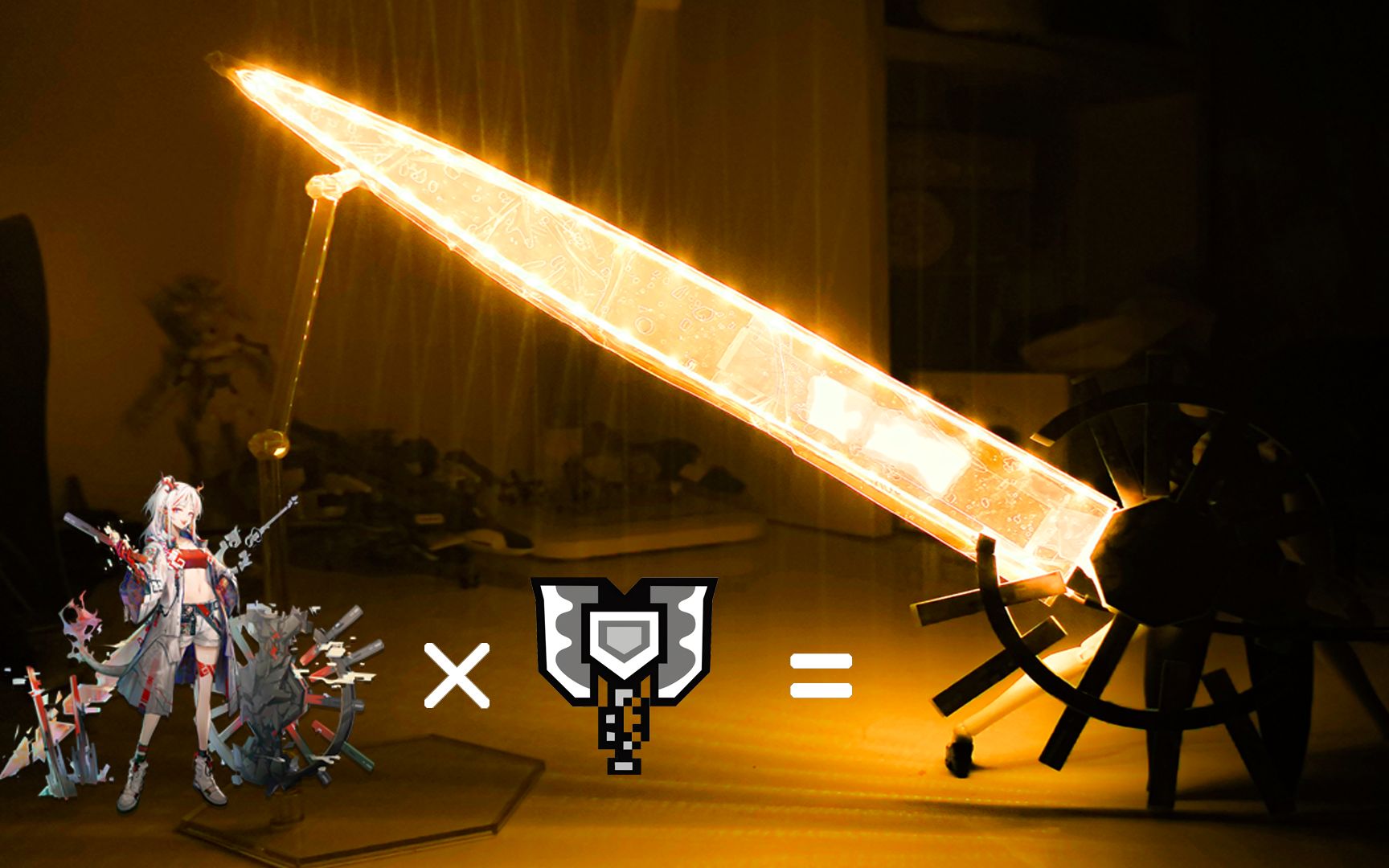 与卡普空的联动做一把112年的盾斧还能释放超级无敌的大光剑