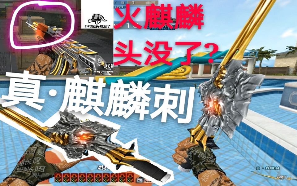 当你把火麒麟的头拆下来后这才是真正的麒麟刺cf单机