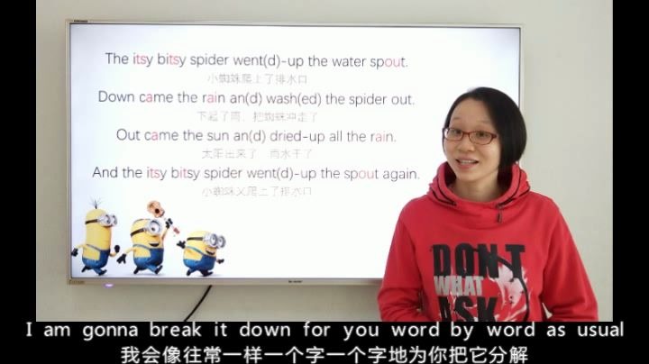 [图]英语儿歌The itsy bitsy spider