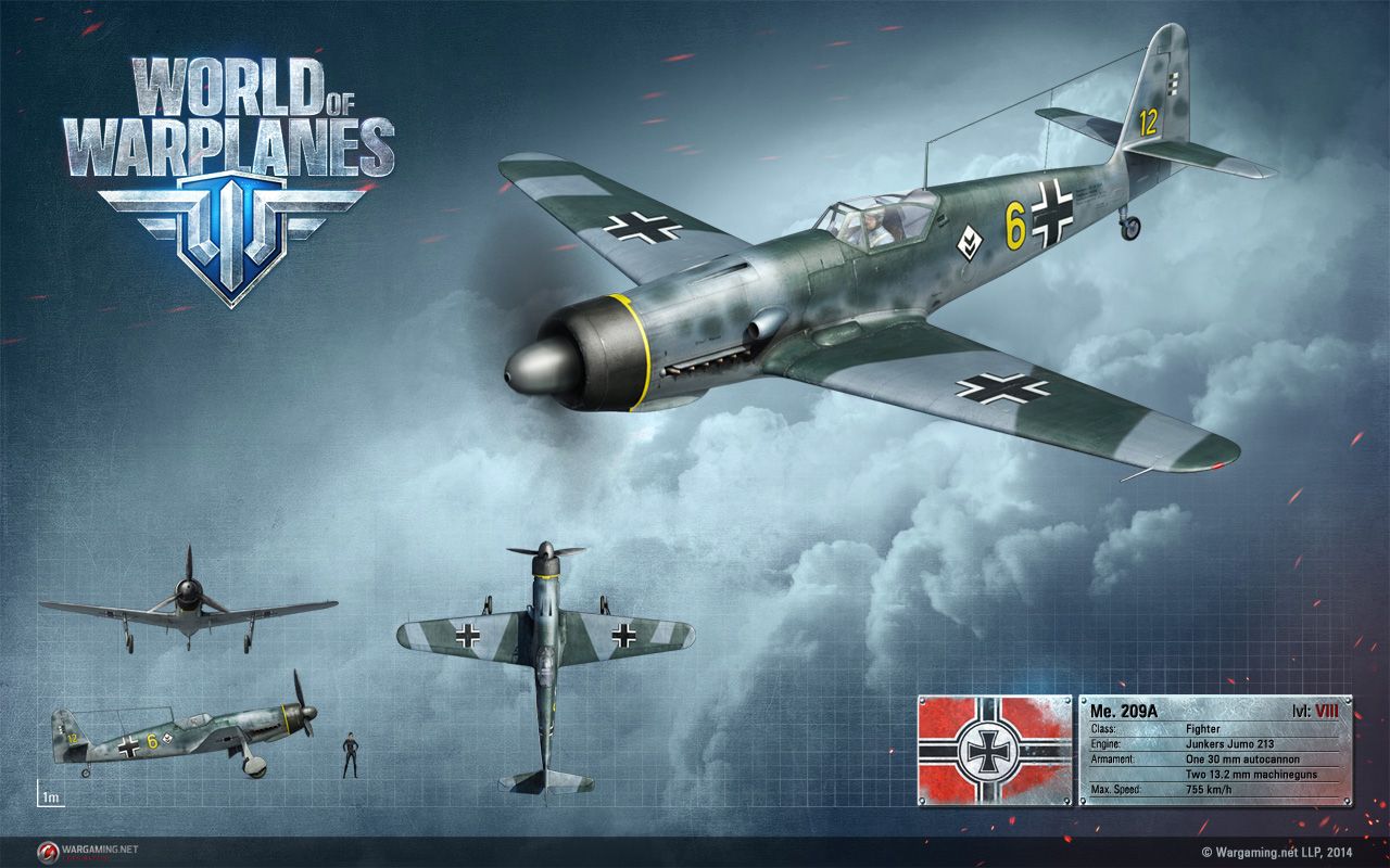 战机世界20美服娱乐德系8级轻战me209a