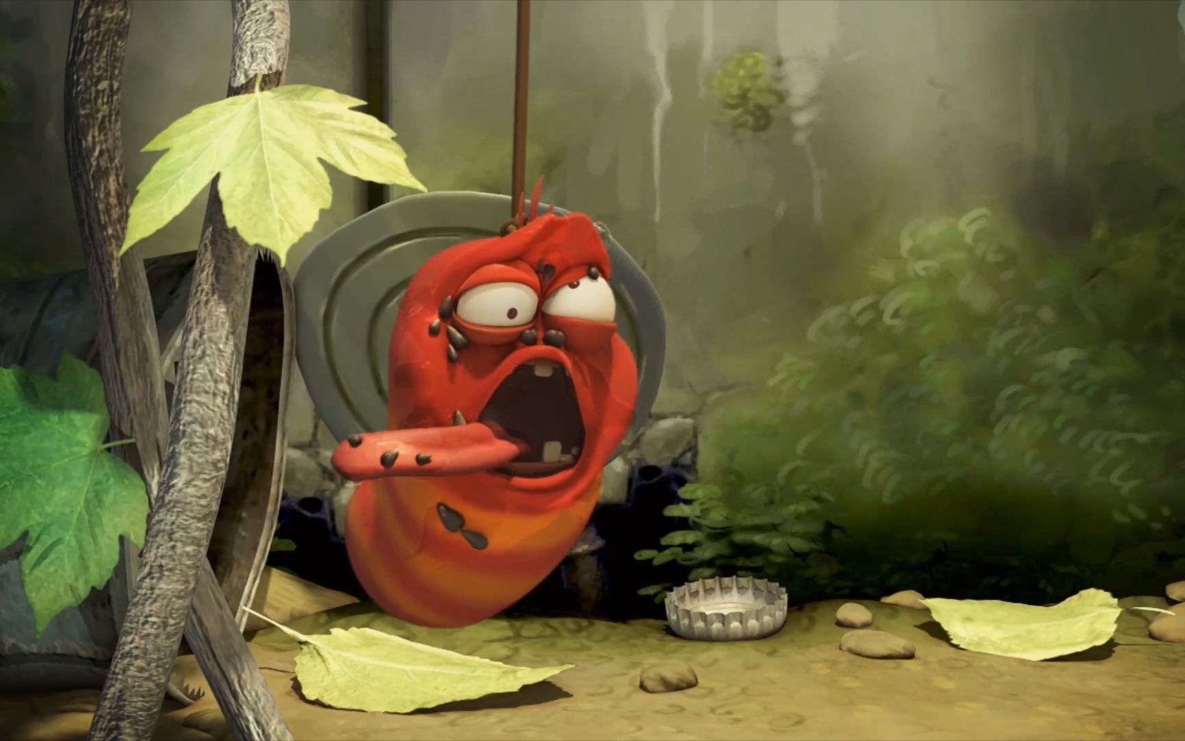 爆笑虫子踩着兄弟身体玩花式滑板抓两只虫子疯狂射击