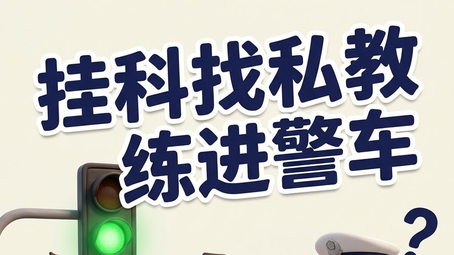 科目三挂科图便宜找“私教”，结果把车练进了警车🚓
