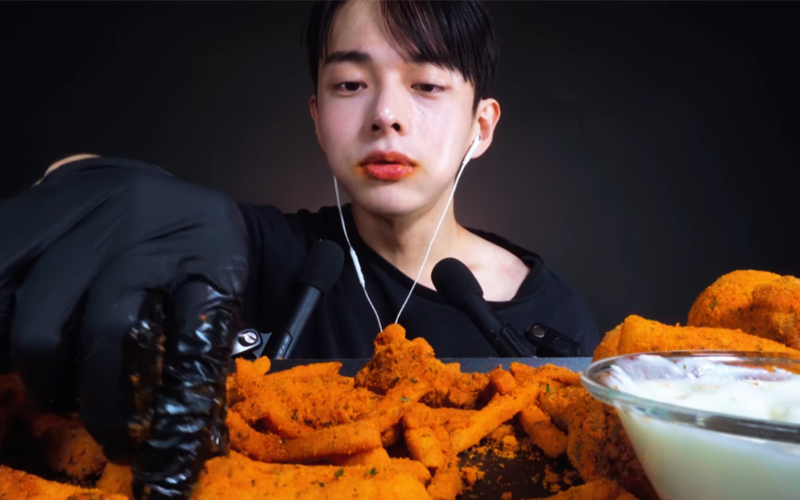 【chan sori】爆辣炸鸡&薯条&热狗_哔哩哔哩_bilibili