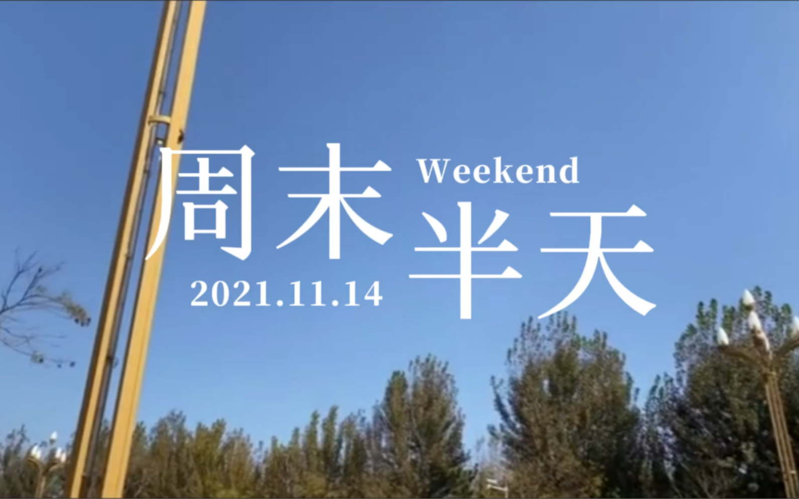 周末休息半天也要开心呐