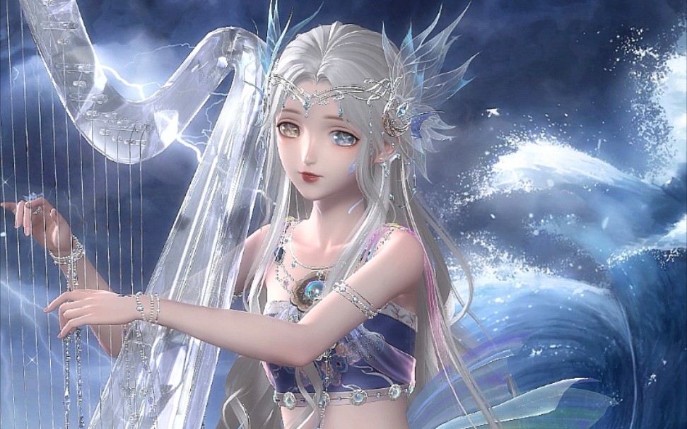 【闪耀暖暖】两分钟用敦煌搭配出绝美鲛人