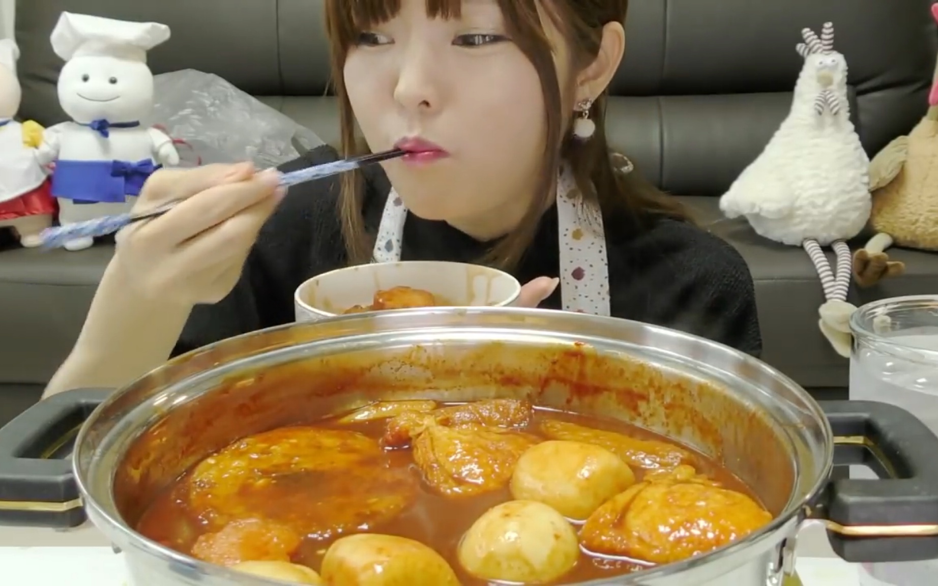 「日本吃播togimochi korea 」福袋年糕汤