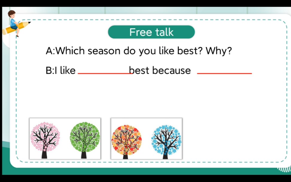 [图]人教版小学英语五年级下册优质课件设计《Unit 2 My favourite season Read and write》