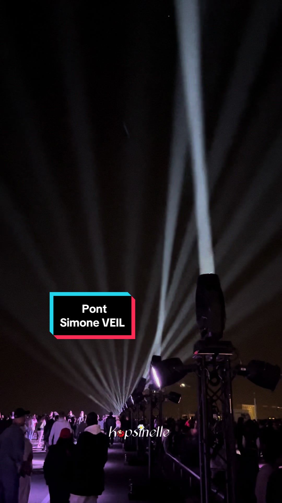 Inauguration du pont Simone Veil… le son et lumi㨲e 㩴ait un peu d㩣evant…哔哩哔哩bilibili