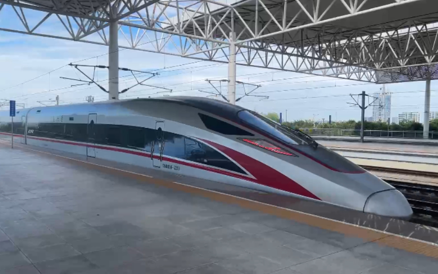 (高清鬼叫电机)cr400af-2235/2239担当g7235次嘉兴南站出站