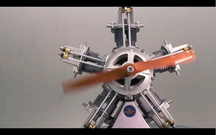 五缸行星发动机,转起来,biu biu biu