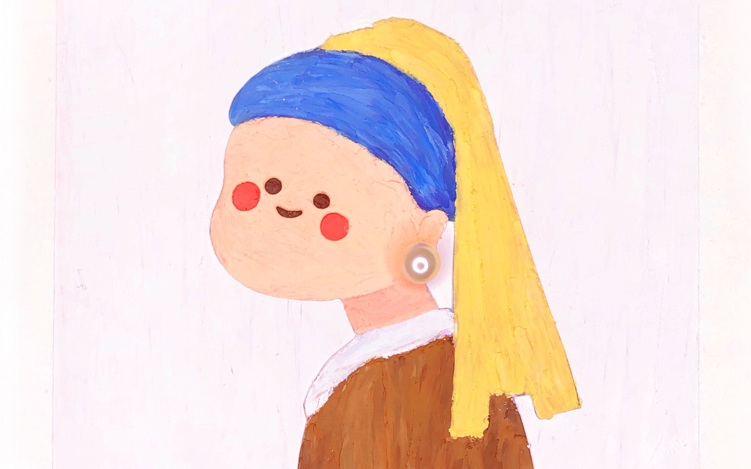 世界名画系列戴珍珠耳环的少女