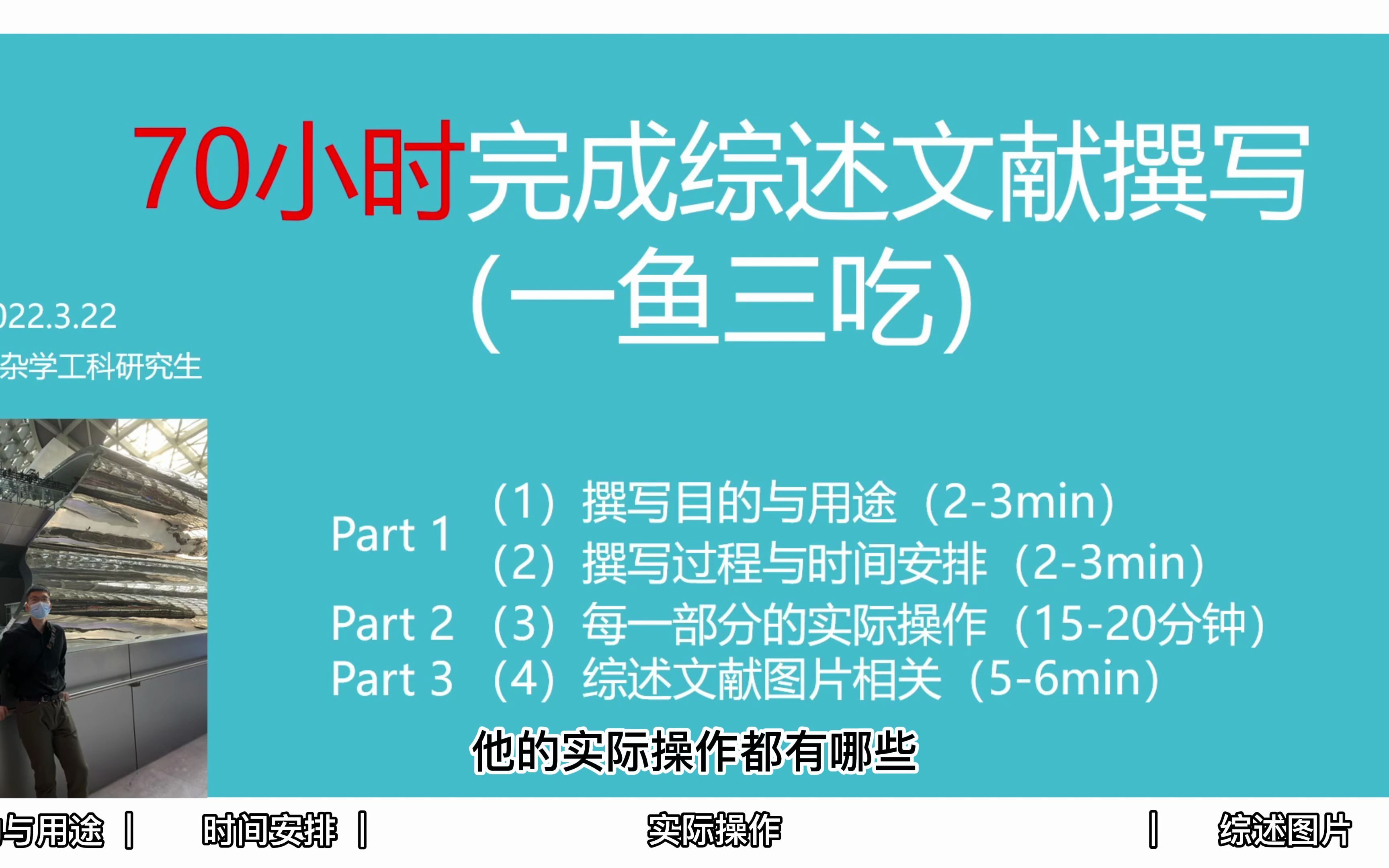 70h文献综述一个月快速发表论文(一鱼三吃)哔哩哔哩bilibili