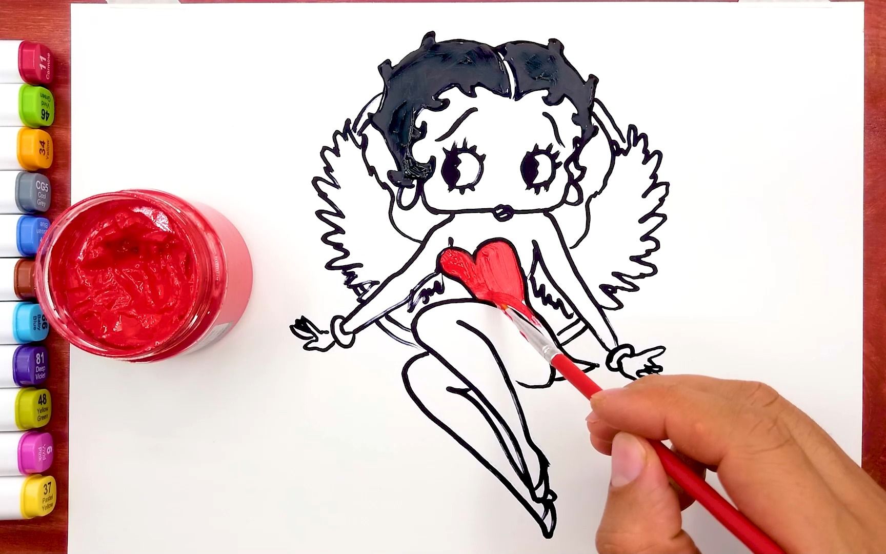 001betty-boop-angel-coloring-pages貝蒂娃娃