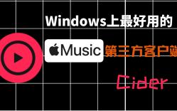 [Cider]Windows上最好用的Applemusic第三方客户端哔哩哔哩bilibili