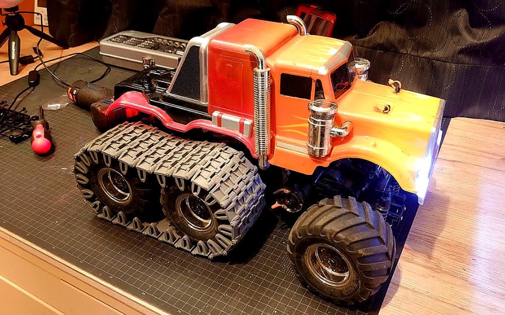 【rc改装】田宫遥控六轮大脚车.