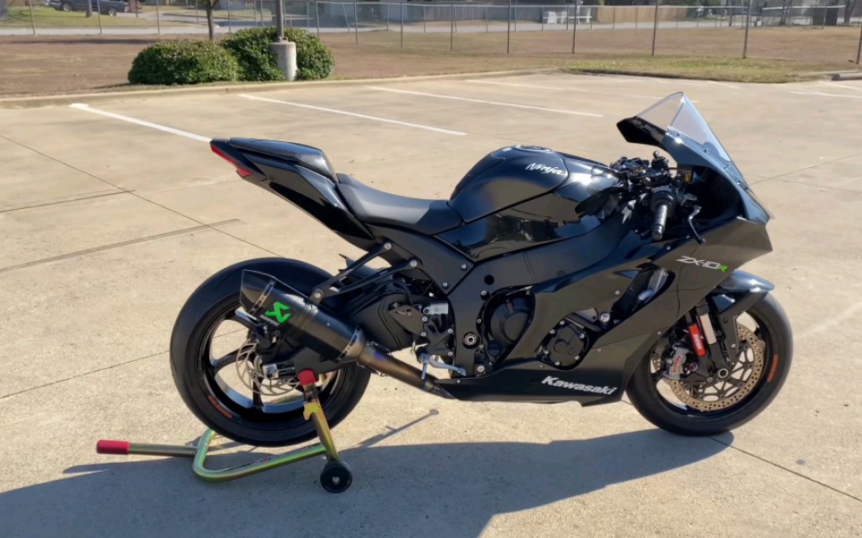 全新川崎大牛 zx -10r天蝎排气声浪