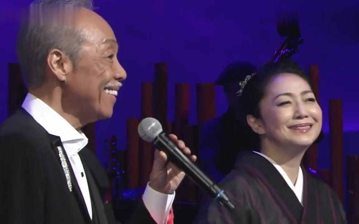 [图]演歌：谷村新司与石川小百合现场一曲《一个女人》（女ひとり ）中文字幕