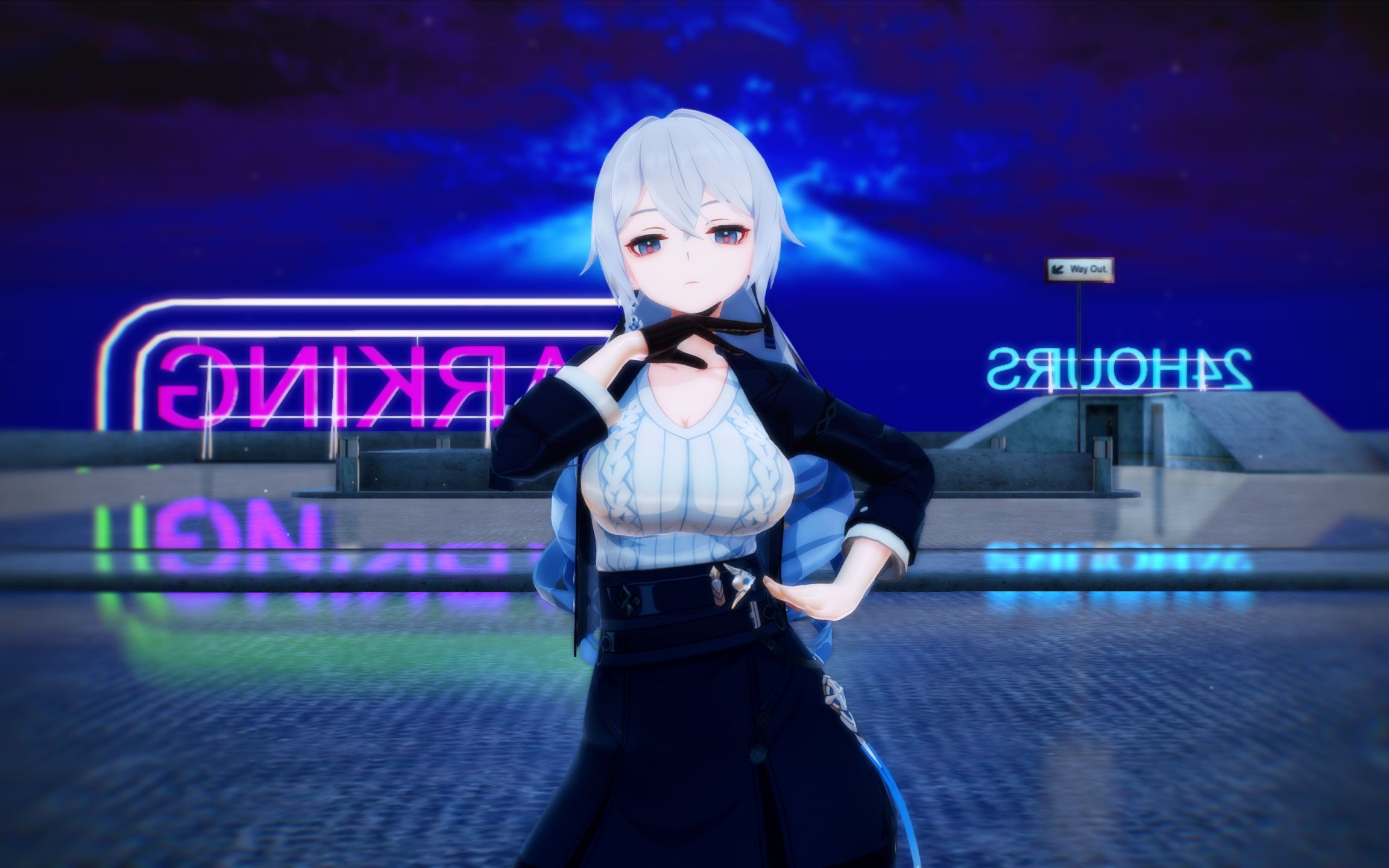 我是自愿加班的【MMD/布洛妮娅/崩坏三】哔哩哔哩bilibili