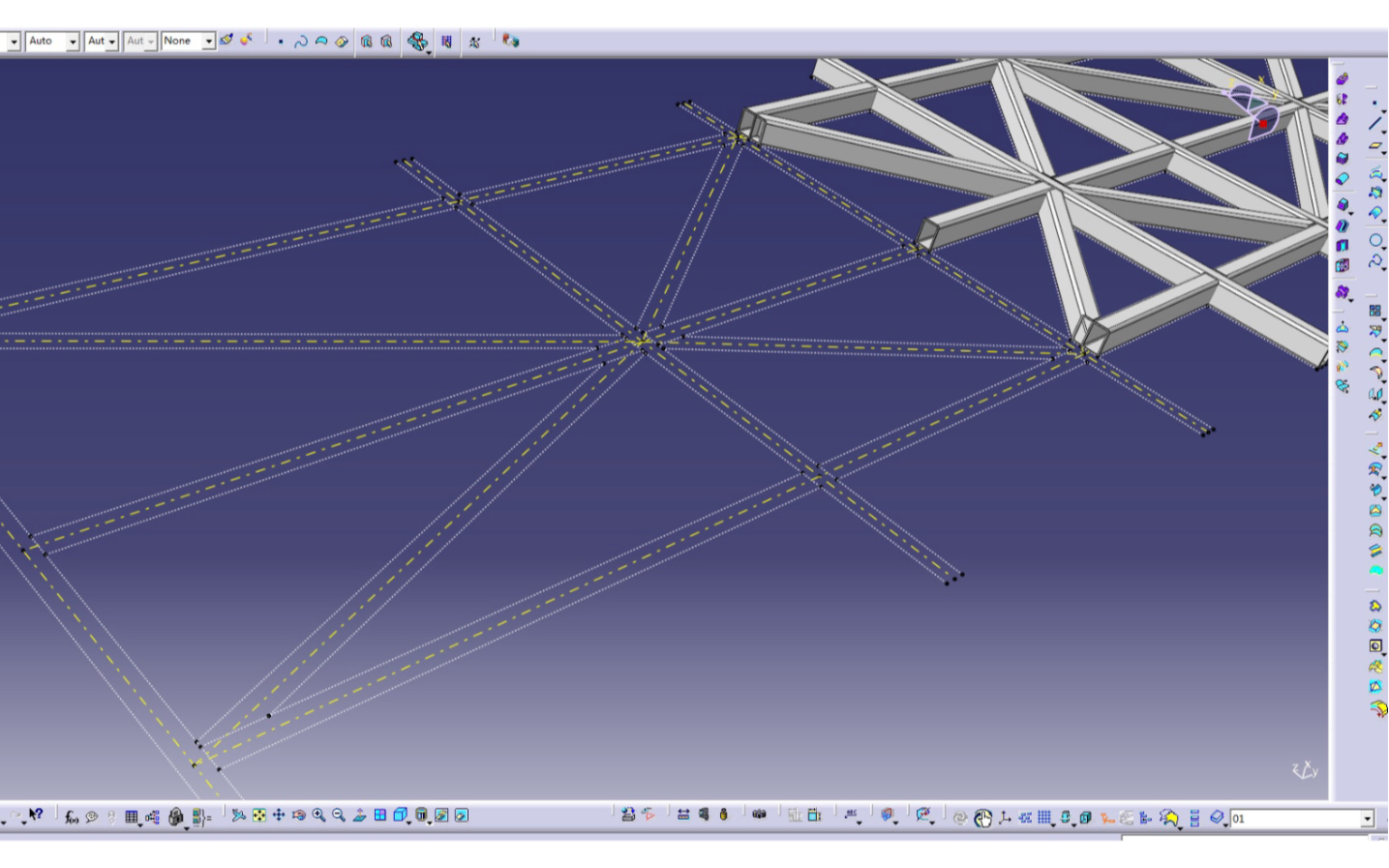 CATIA知识工程智能边界算法结构中心线布局到CAD快速细化设计哔哩哔哩bilibili