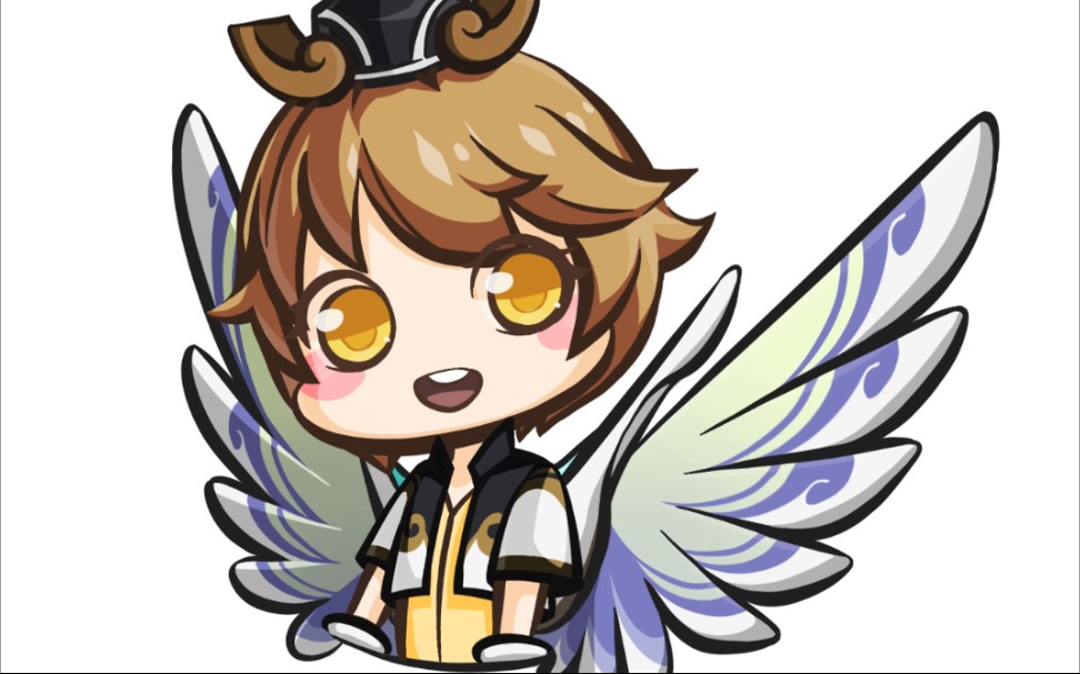 ipad绘画一只崭新的孙膑小天使78procreate倍速