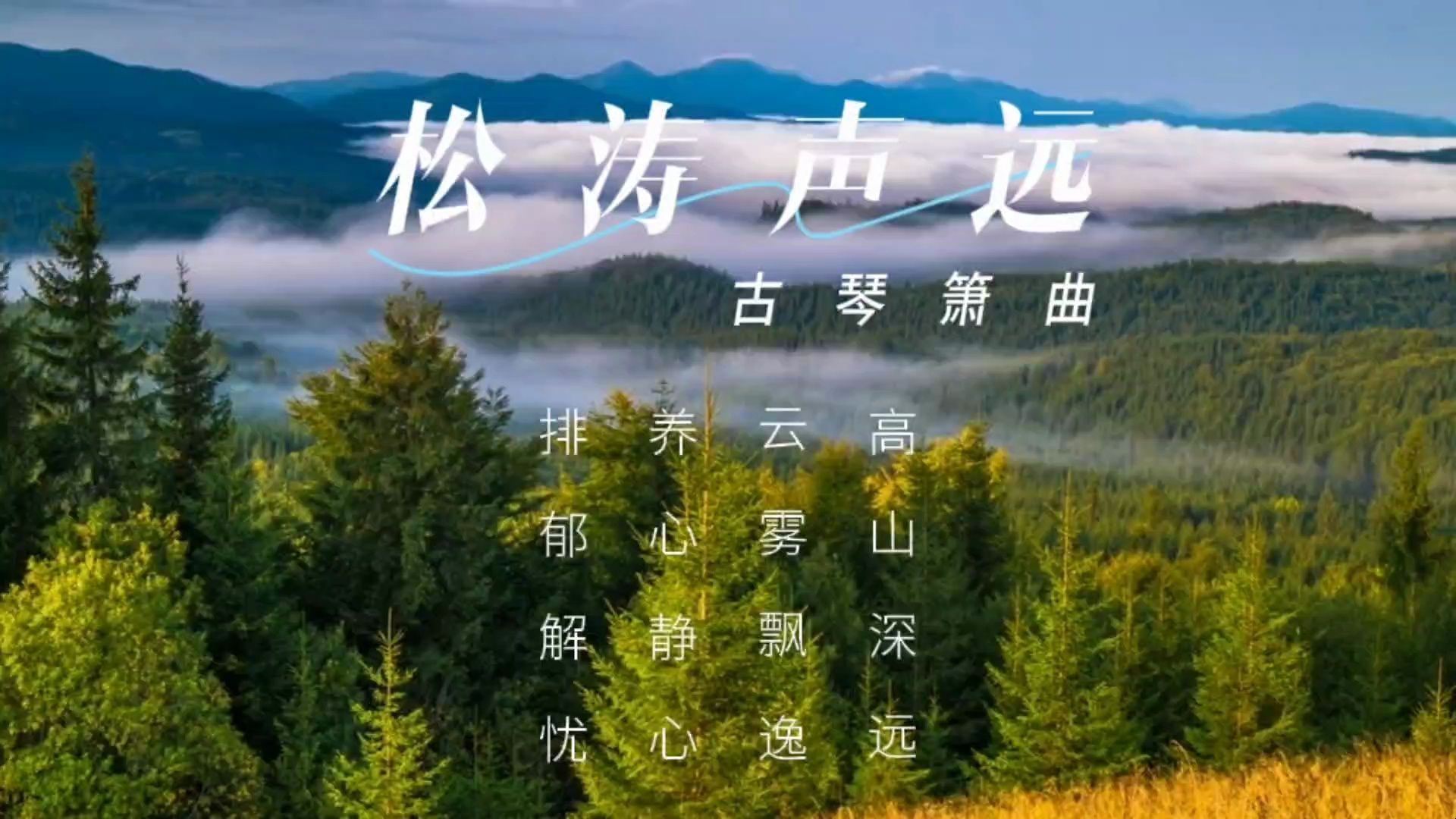 【音乐静听】144古琴箫曲《松涛声远》高山深远,云雾飘逸,养心静心,排郁解忧,空灵悠远,舒缓清心,疏肝解郁,疗愈内心哔哩哔哩bilibili