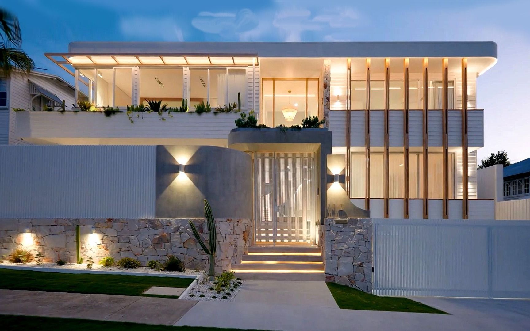 澳洲昆士兰现代轻奢别墅,高质感色彩灯光美的令人窒息,现代简约