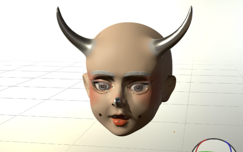 【nomad sculpt】第一次捏,我也没想到这孩子会长成这样