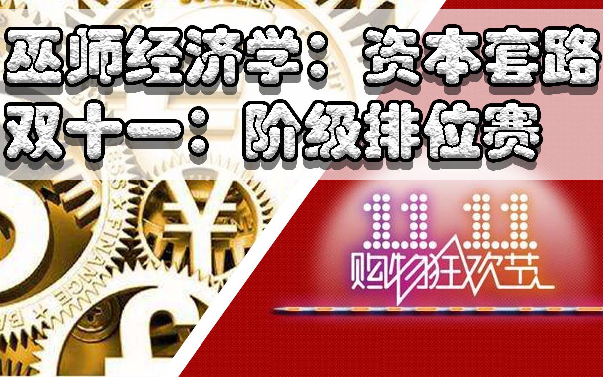 双十一资本套路:阶级排位,价格歧视,大数据杀熟,特价学区房【巫师经济学01】哔哩哔哩bilibili