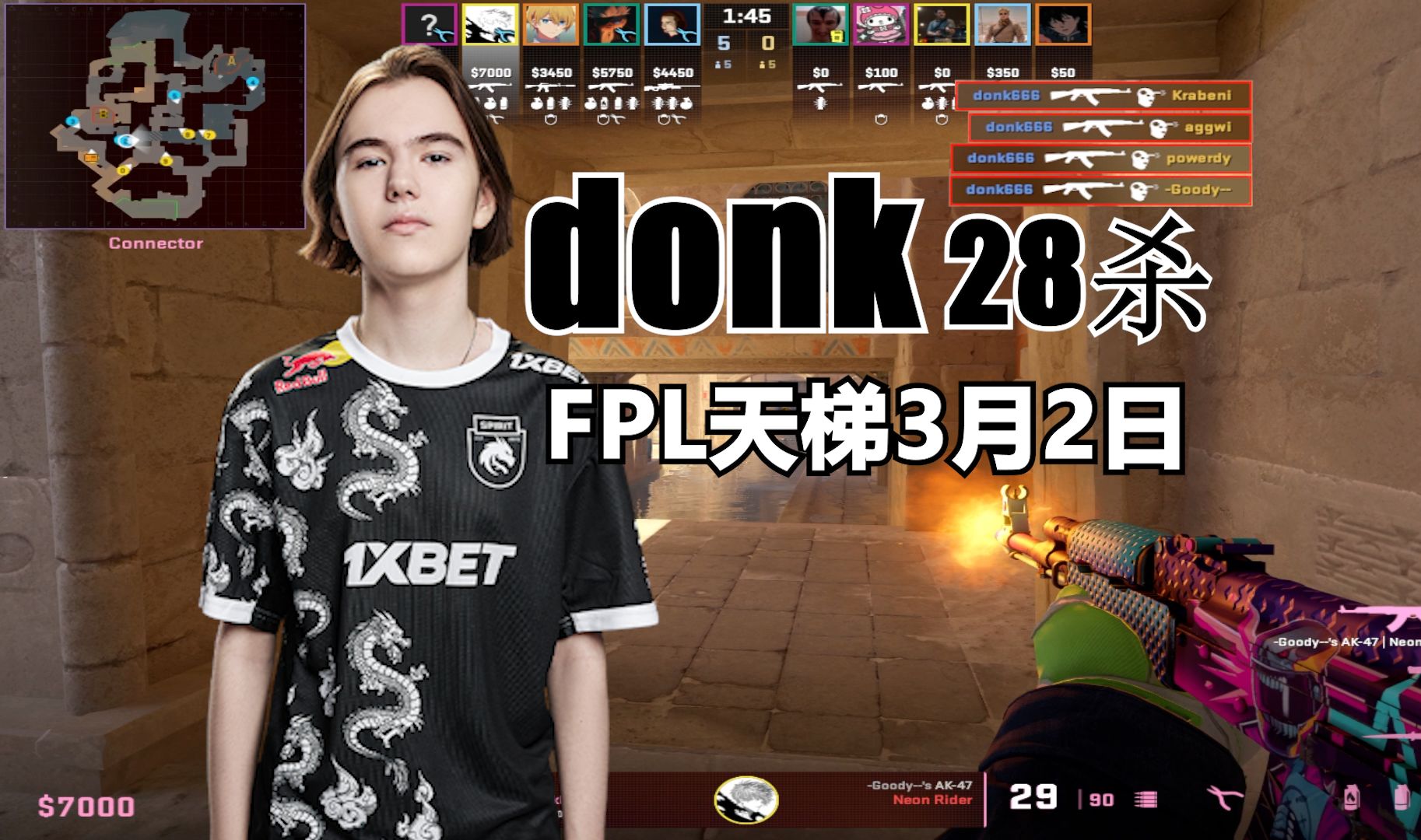 【donk】无解控枪!推平一切!donk打FPL Proving Grounds 3月2日哔哩哔哩bilibili精彩集锦