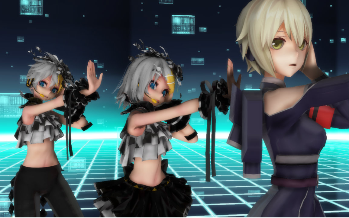 【MMD】萌王元首与静音双子的Echo哔哩哔哩bilibili