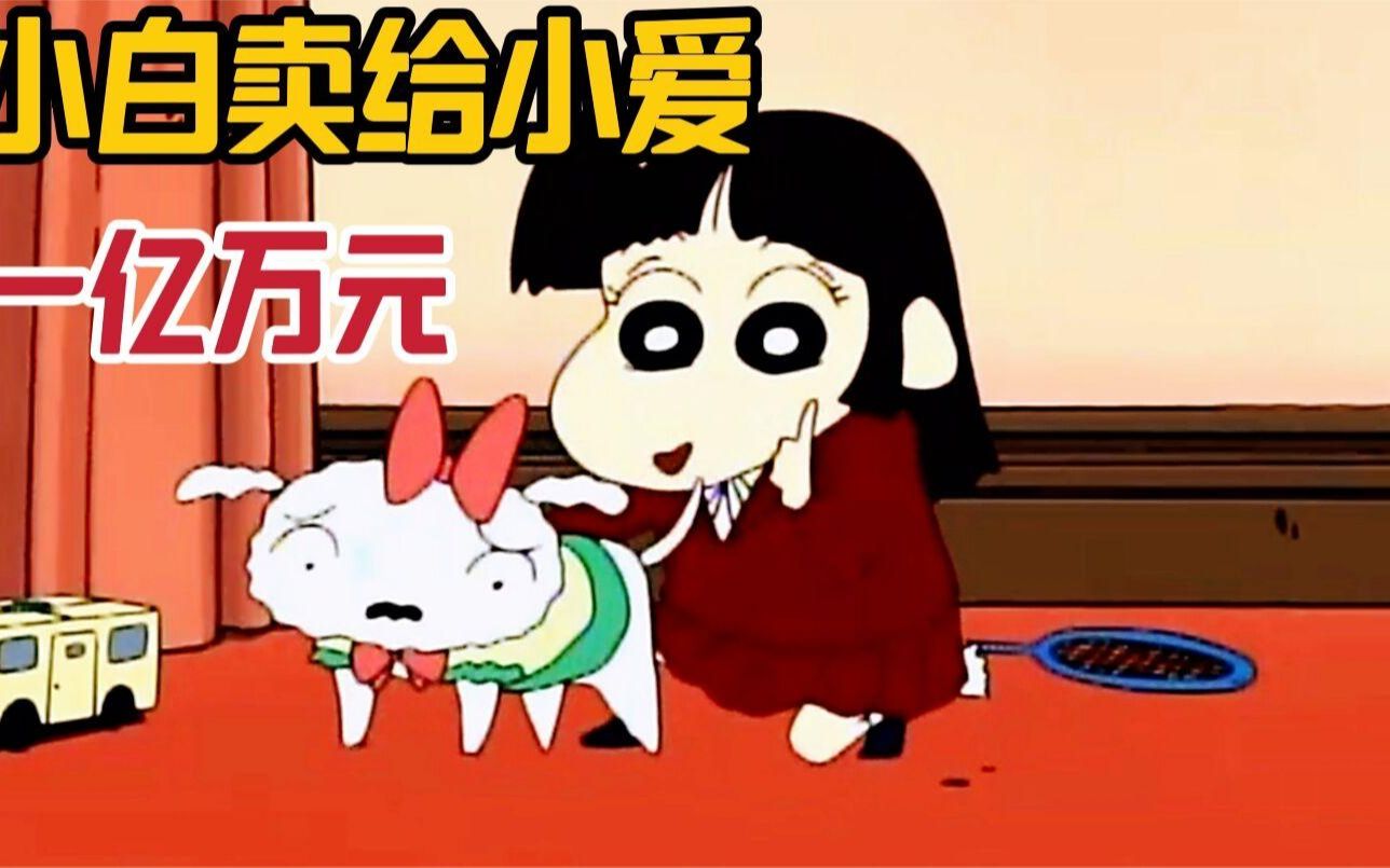 蜡笔小新:小新开价一亿万元,将小白卖给了小爱