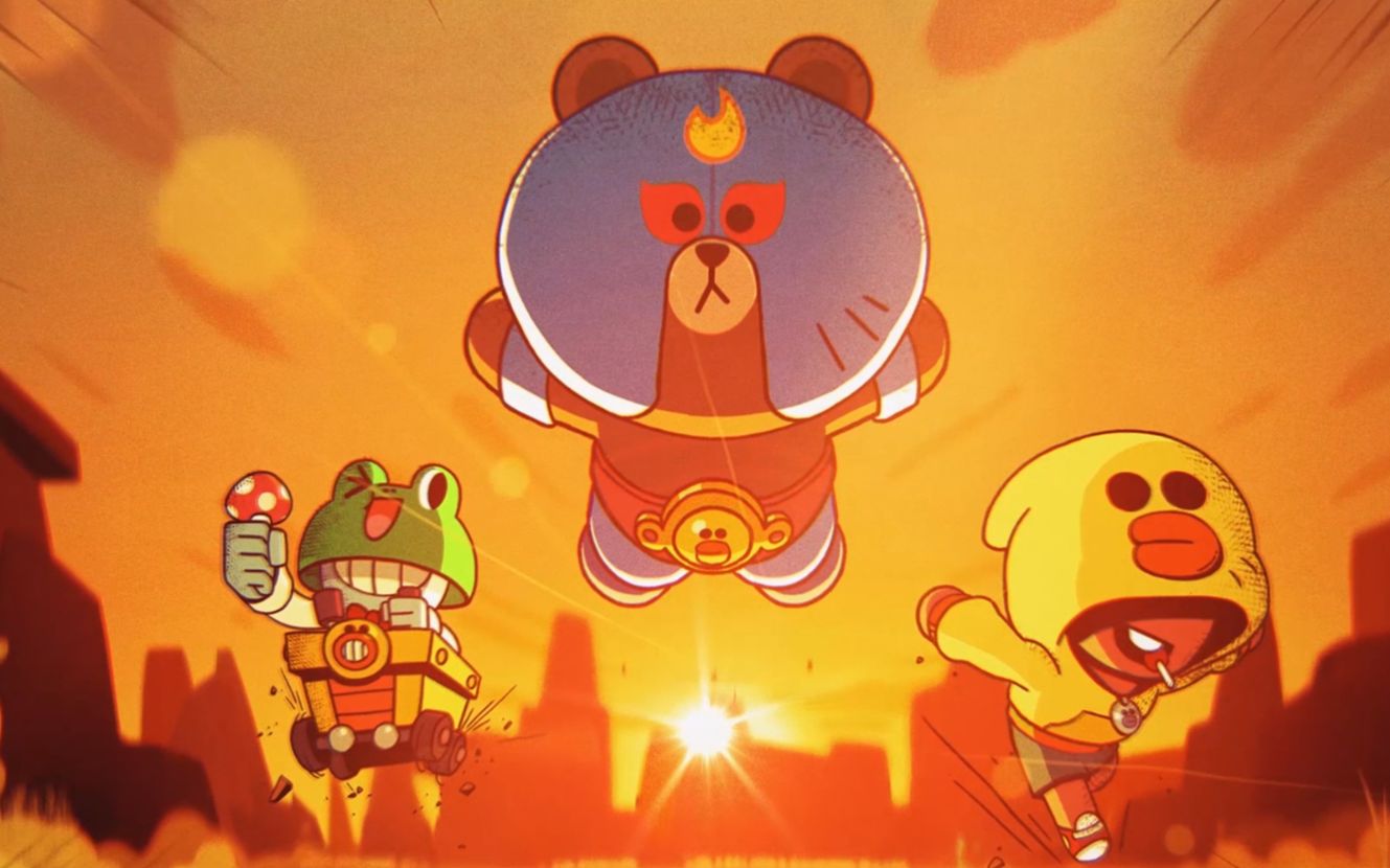 【荒野乱斗】荒野乱斗×line friends 可爱三人组上线!